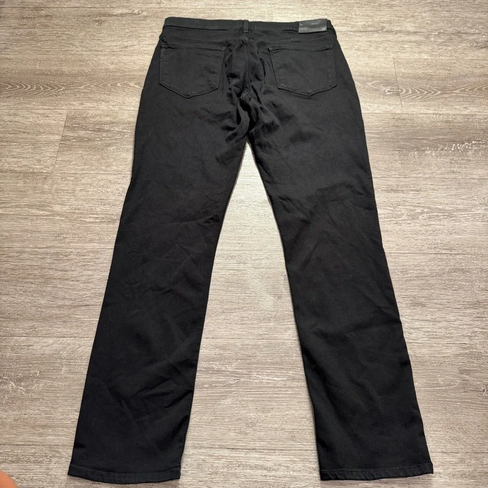 PAIGE Jeans Mens 33 Black Rayon Federal Slim Straight Quiet Luxury Comfort 34x32